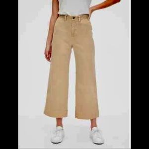 GAP High Rise Wide-Leg Crop Jean NEW